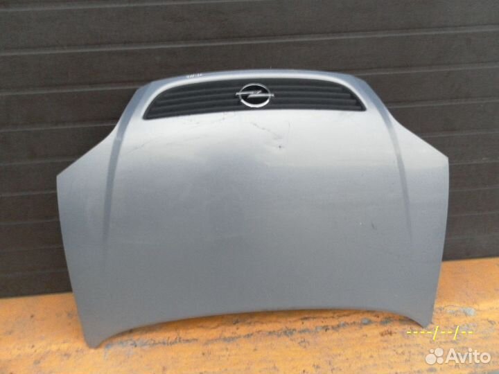 Капот Опель Зафира А в сборе серебро