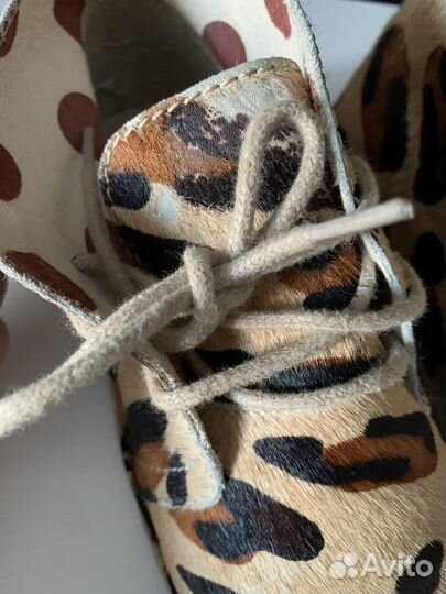 Леопардовые ботинки Next