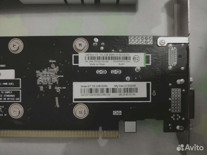 Видеокартаgeforce GT720 2GB