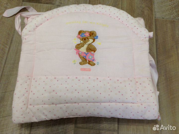 Бортики в кроватку для девочки