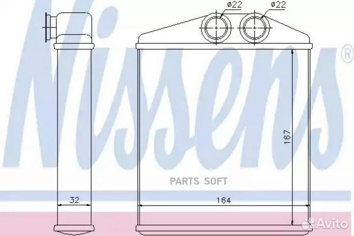 Радиатор отопителя chevrolet corsa (1994) 1.7