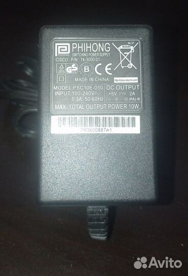 Блок питания Cisco PSC10E-050 5V 2A оригинал