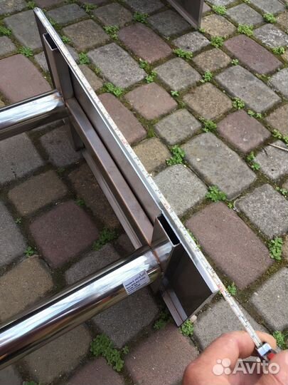 Столик и лавочка из нержавеющей стали