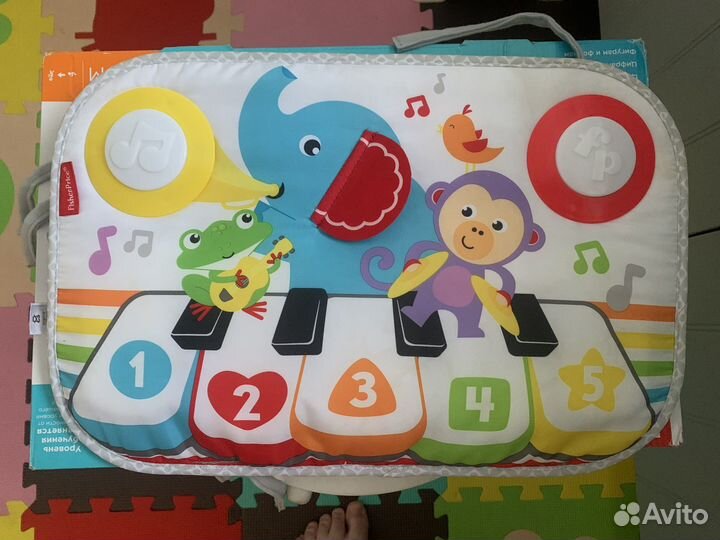 Коврик пианино для малышей fisher price
