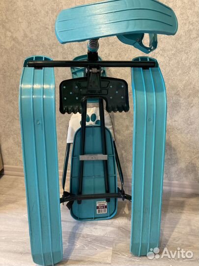 Детский снегокат со спинкой до 100 кг