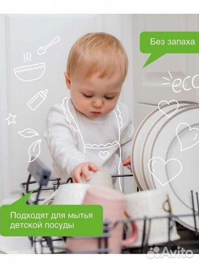 Таблетки для посудомоечных машин synergetic