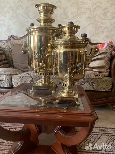 Самовар на дровах медный