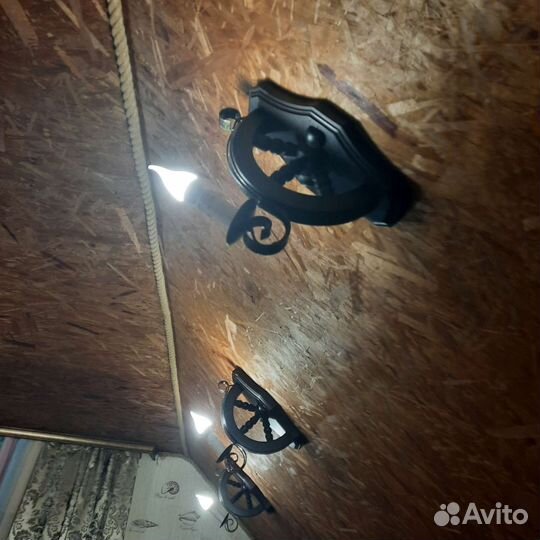 Люстра потолочная бу и настенные светильники