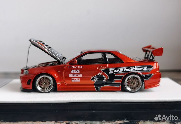 Nissan skyline gt-r 34 nfs модель 1:64