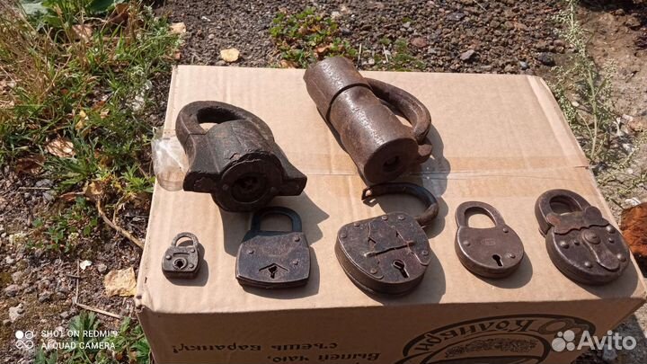 Замки навесные старинные. 6 шт за 2500