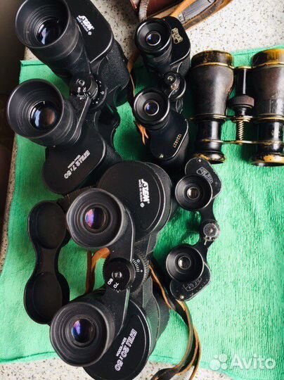 Бинокль в отл сост в комплекте чехлы заглушки