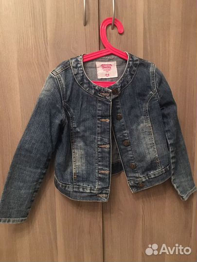 Джинсовая куртка для девочки 116