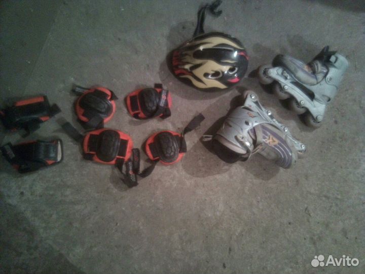 Коньки роликовые раздвижные размер: 31-34