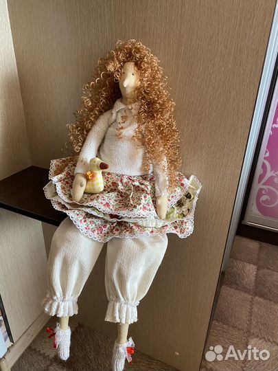 Интерьерная кукла тильда ручная работа