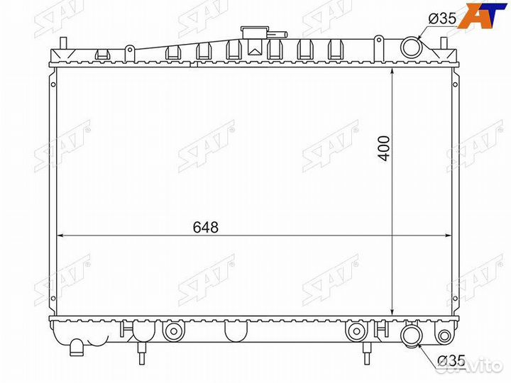 Радиатор Nissan Laurel 93-02 Skyline 93-01 Skyline GT-R 95-02 Stagea 96-01