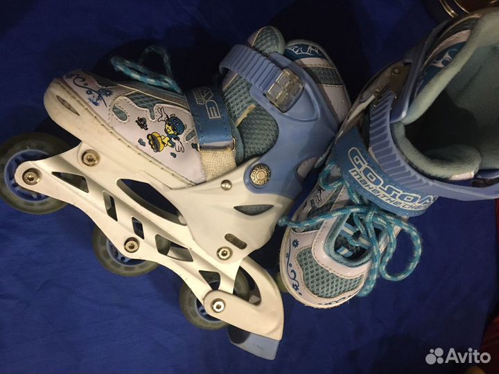 Ролики детские 28-31 светящиеся