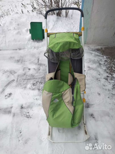 Детские санки коляска ника