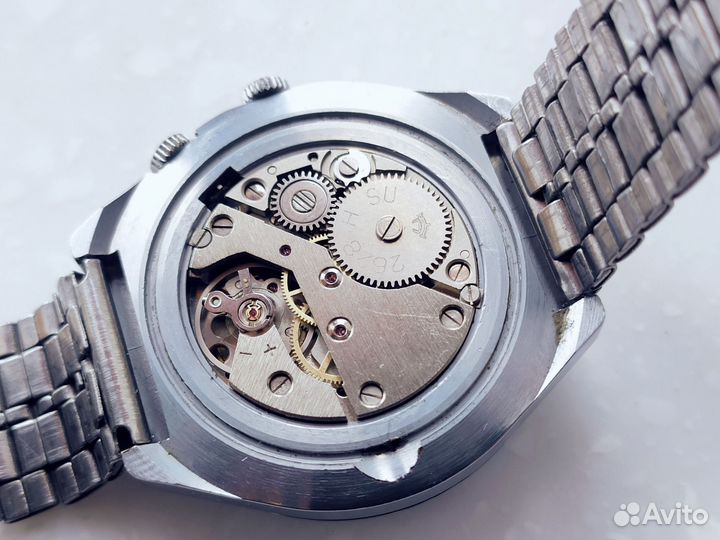 Часы мужские Ракета Черный Колледж РФ мех СССР 199