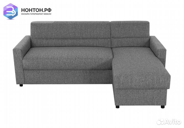 Диван угловой дельфин Виктория 2-1 серый