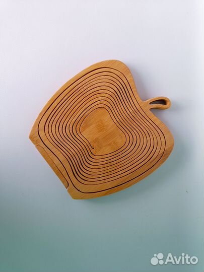 Ваза для фруктов раскладная деревянная Фруктовница