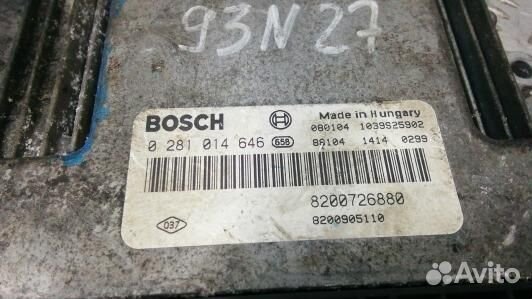 Блок управления двс renault laguna 3 (93N27PC01)