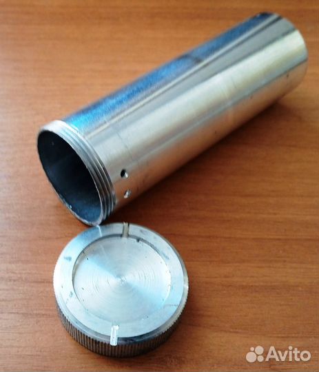 Тубус для ключей алюминиевый, печать на дверь