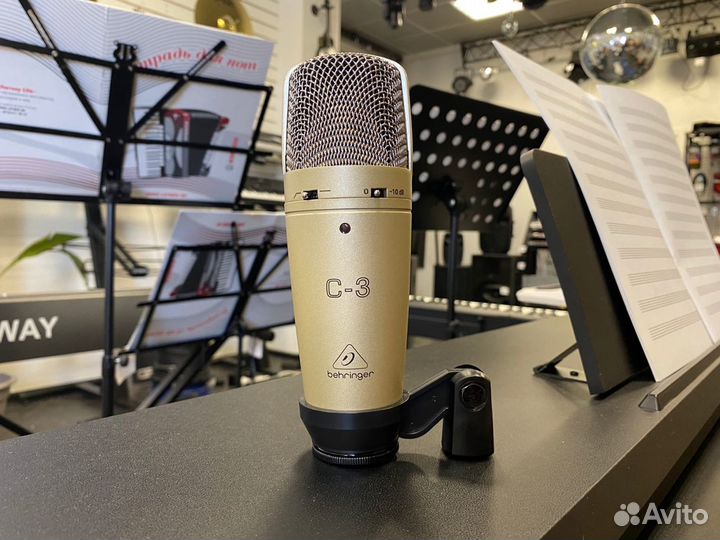 Behringer C-3 конденсаторный микрофон студийный