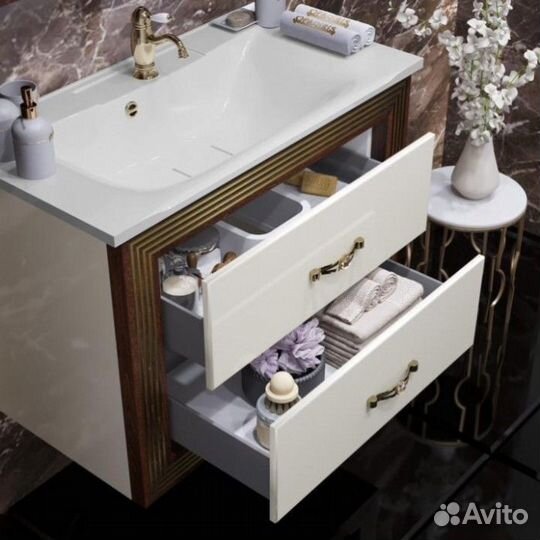 Мебель для ванной Опадирис Карат 80 золото