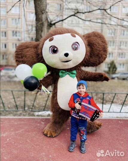 Белый мишка поздравление (Ростовая кукла)