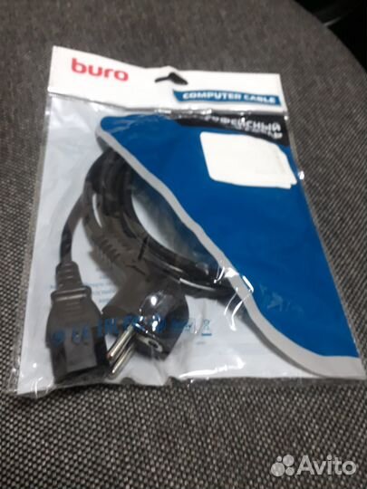 Сетевой кабель для компьютера 1.5м (новый)