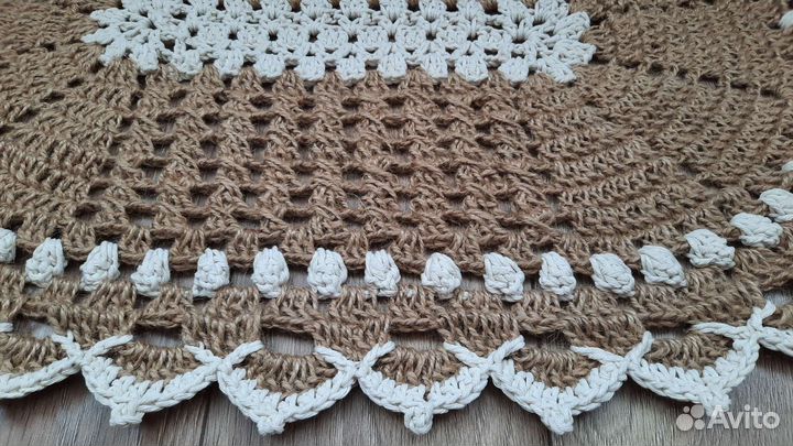 Прикроватный коврик из джута