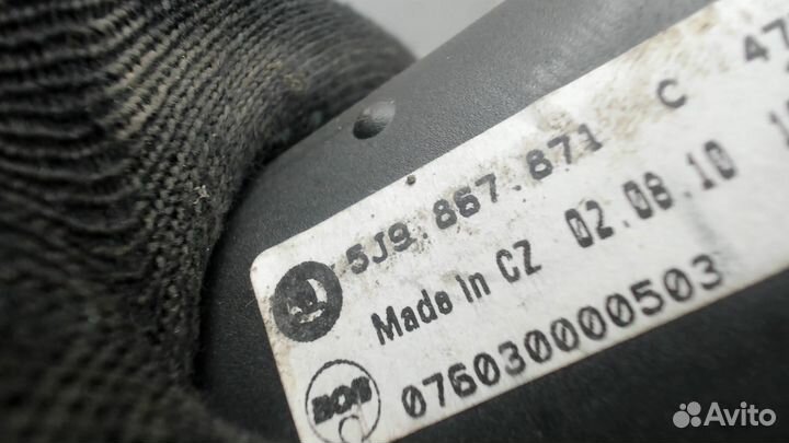 Шторка багажника Skoda Fabia, 2010