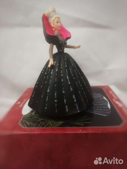 Елочная игрушка бабри принцесса винтаж 90 ые