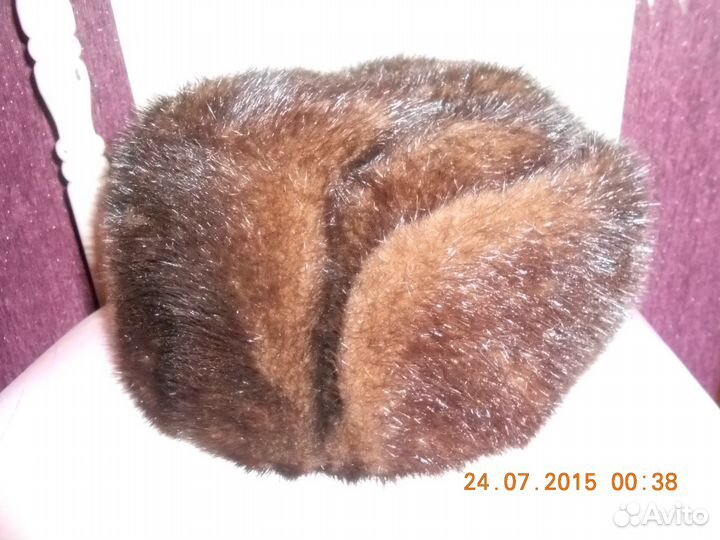 Шапка норковая мужская формовка