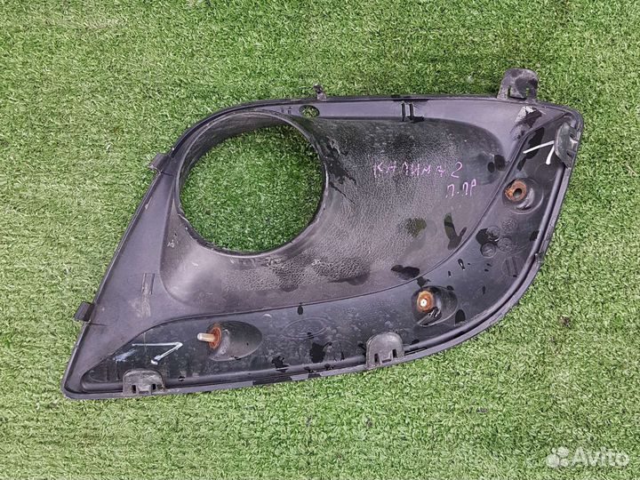 Накладка птф переднего бампера Калина 2