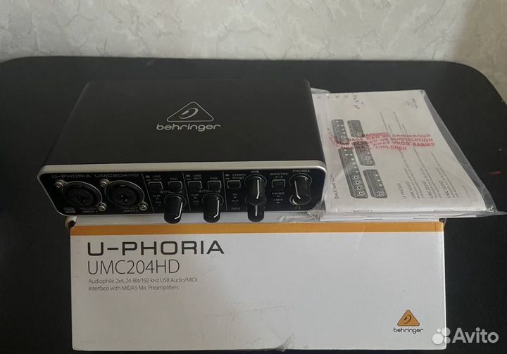 Внешняя звуковая карта behringer 204hd