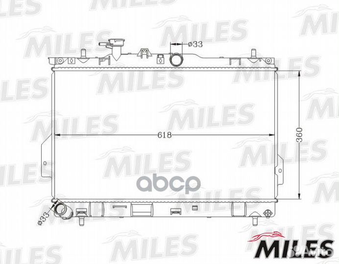 Радиатор hyundai matrix 1.6/1.8 M/T 01- acrb104