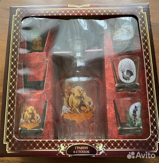 Подарочный набор графин и рюмки