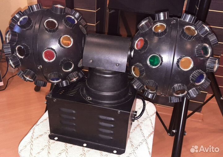 Светомузыка Euro Dj Double Ball Полицвет 84 Линзы