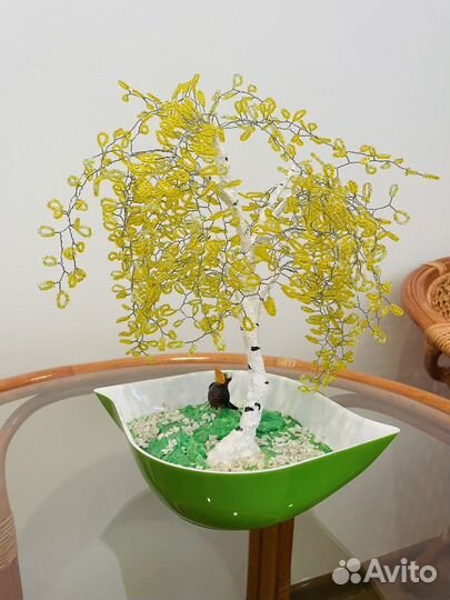 Деревья из бисера