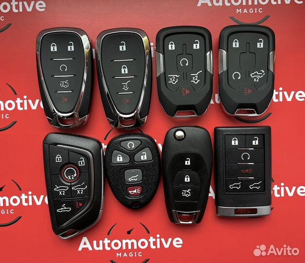 Ключ Chevrolet Silverado, Tahoe, Suburban+привязка