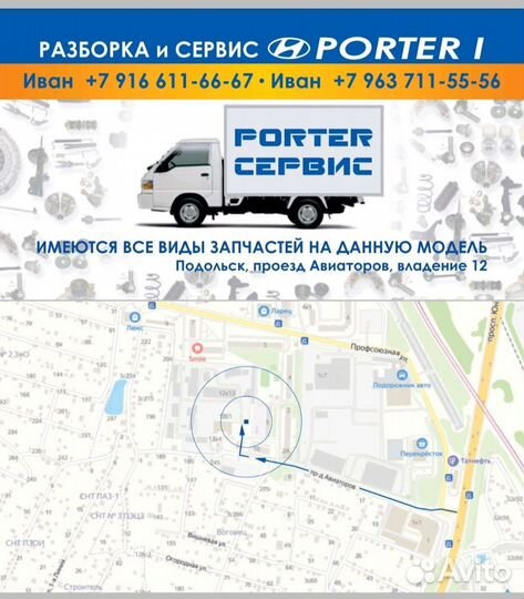 Крыло фара поворотник, хендай портер 1 разборка