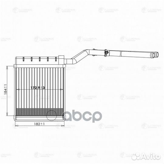 Радиатор отоп. для а/м Ford Focus II (05) LRh1