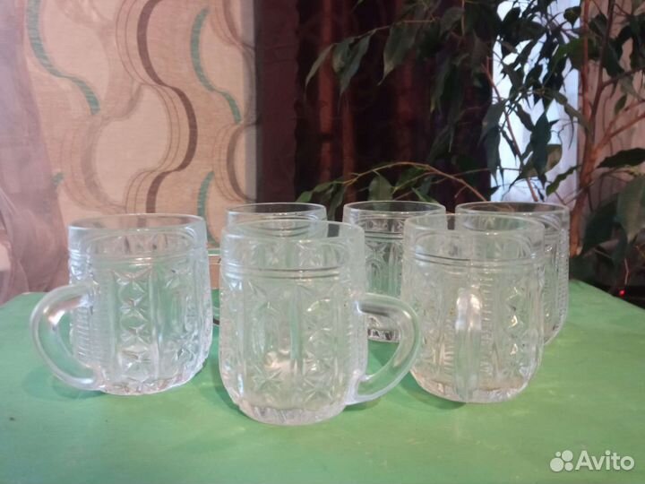 Кружки стеклянные