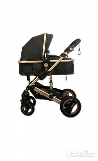 Коляска Wisesonle Q3 3 в 1 черная