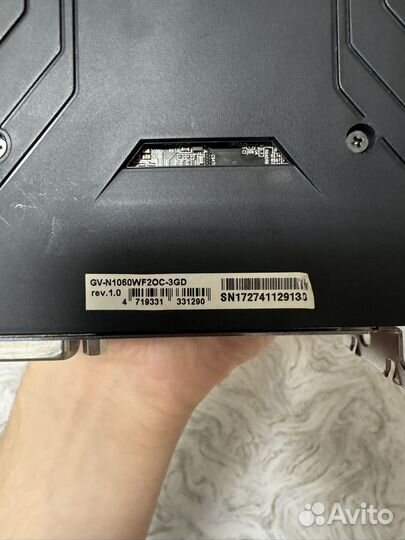 Видеокарта gigabyte GTX 1060 3GB