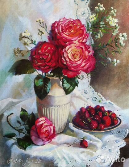 Натюрморт с клубникой