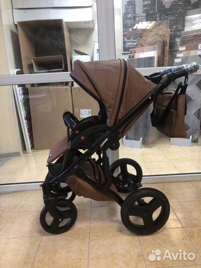 Коляска Verdi Mirage (Новая) Коричневая Эко /Кожа