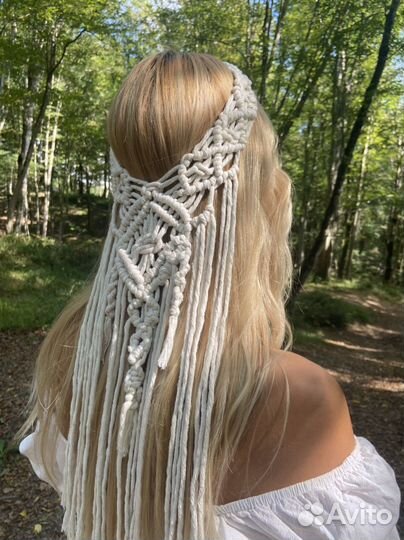 Бохо Макраме Фата Венок