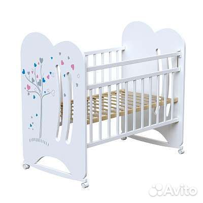 Кроватка колесо/качалка до 4 лет ложе 120*60 см